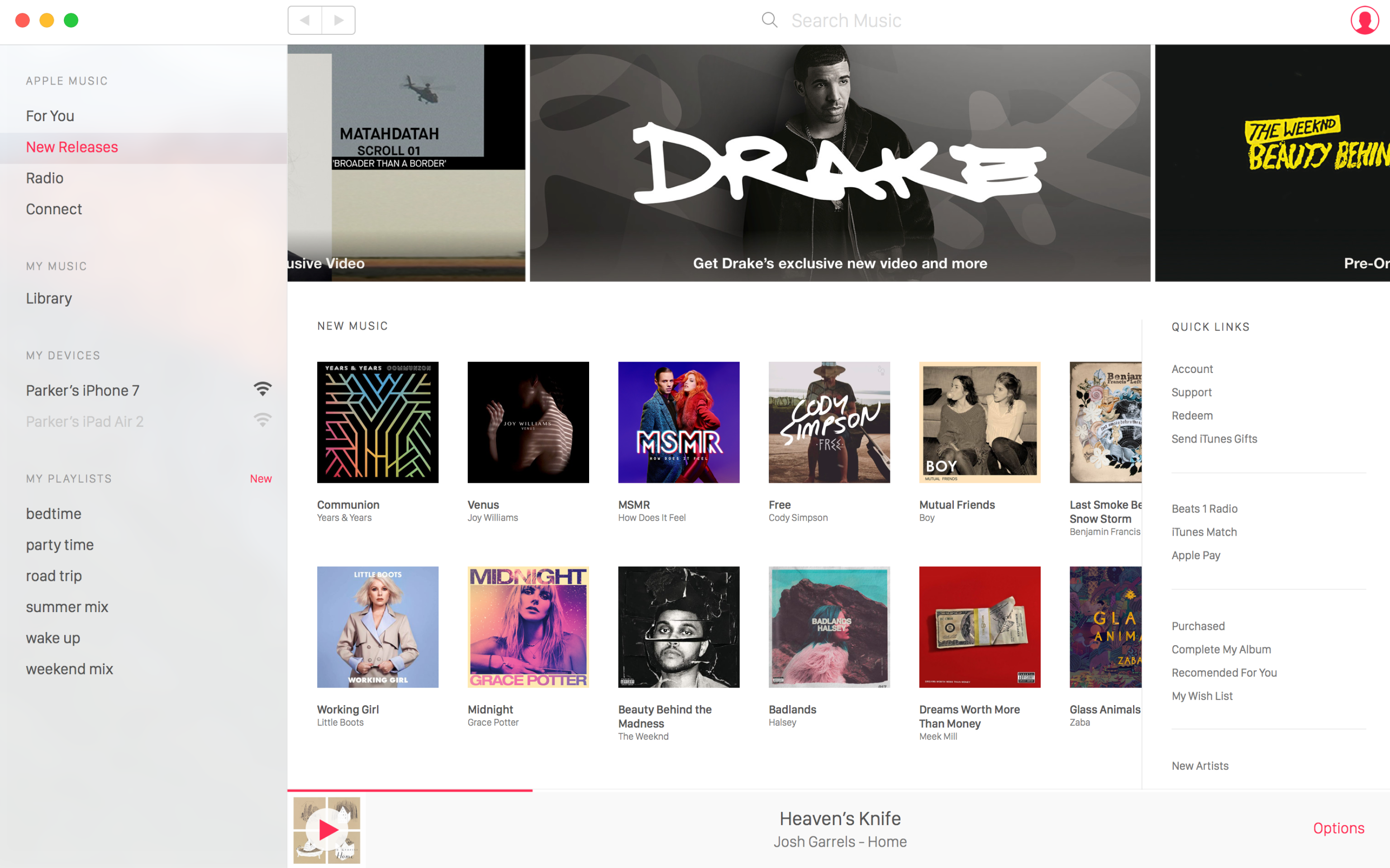Apple Music Desktop App Concept - 2015